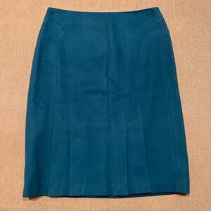 Loft Teal Pencil Skirt